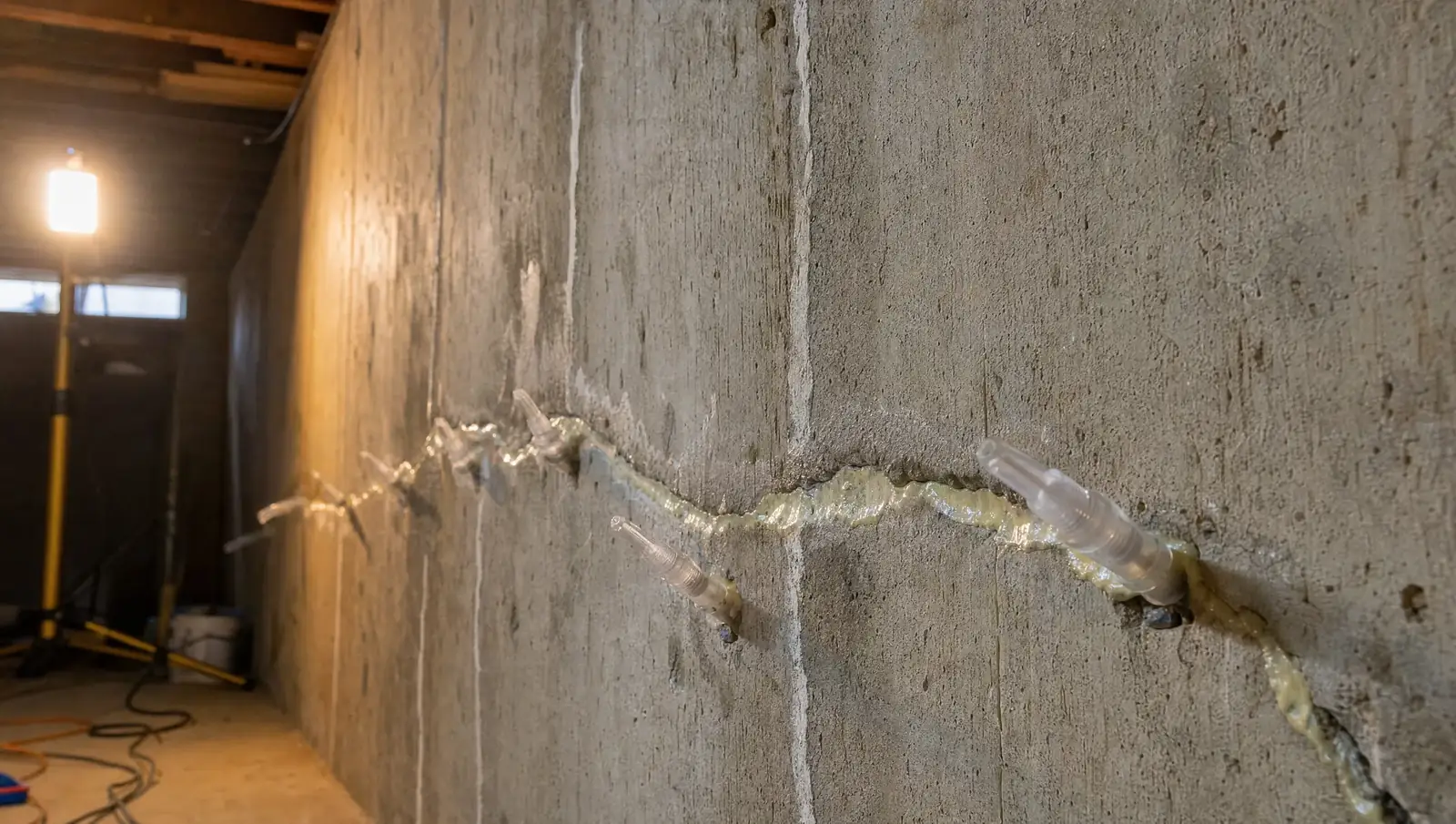 Foundation repair Hamilton - crack inspection and assessment on residential foundation wall